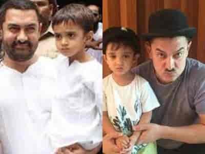 Aamir Khan and his ex-wife Karan Rao Son Azad Rao