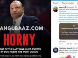 Doc Rivers draws attention for inappropriate Twitter likes: Doc Rivers didn’t know his likes were public on Twitter #docrivers twitter, doc rivers college stats, Doc Rivers likes, doc rivers son, doc rivers stats, doc rivers twitter, doc rivers wife, Doc Rivers’ Twitter account ‘compromised’ amid likes of adult content