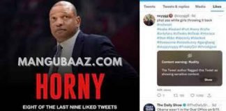 Doc Rivers draws attention for inappropriate Twitter likes: Doc Rivers didn’t know his likes were public on Twitter #docrivers twitter, doc rivers college stats, Doc Rivers likes, doc rivers son, doc rivers stats, doc rivers twitter, doc rivers wife, Doc Rivers’ Twitter account ‘compromised’ amid likes of adult content