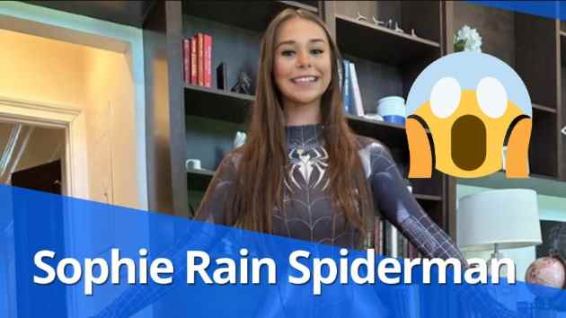 Tiktok Sensation Sophie Rain Spiderman Video Leaves Fans Surprised By Spiderman Costume Performance