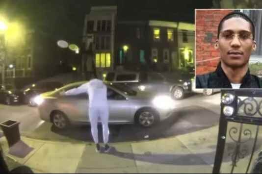 Philadelphia Rapper Phat Geez Incident Caught on Surveillance Camera in Brewerytown Philadelphia Rapper Phat Geez