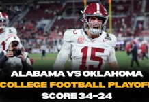 Alabama vs Oklahoma Score: Crimson Tide Rally to Win 34–24 in CFP Opener Alabama players celebrate comeback win against Oklahoma in College Football Playoff game