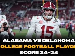Alabama vs Oklahoma Score: Crimson Tide Rally to Win 34–24 in CFP Opener Alabama players celebrate comeback win against Oklahoma in College Football Playoff game